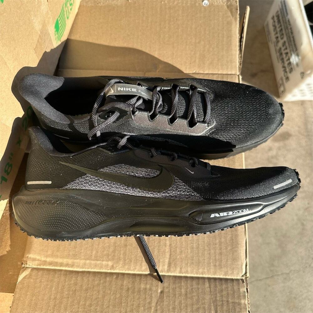 Nike Air Zoom Pegasus 41 Men's Road Running Shoes Triple Black Size 16.5
